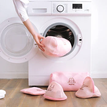 

5PCS Mesh Laundry Bag Sets Washing Bags Travel Underwear Laundry Basket Dryer Garment Delicate Protection Bags With Zipper