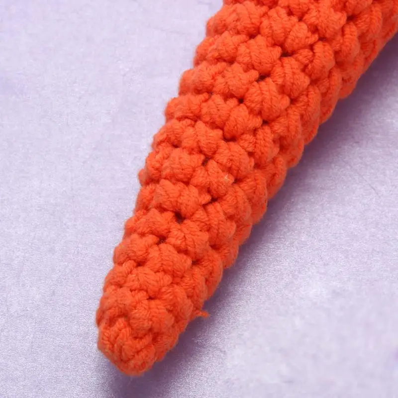 Baby Photography Props toy Newborn Handmade Knitted Crochet Rabbit Woolen Baby Clothing Lovely Baby Carrot simulation