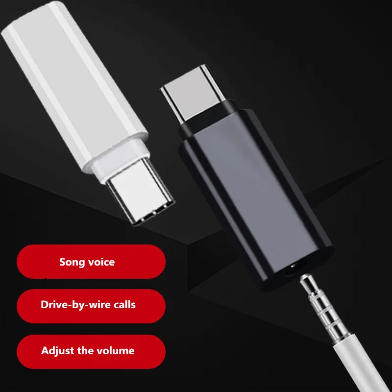 

JXSFLYE universal Type-C Female To 3.5mm Earphone Headphone Speaker Headset Adapter for Letv Huawei Samsung Connector