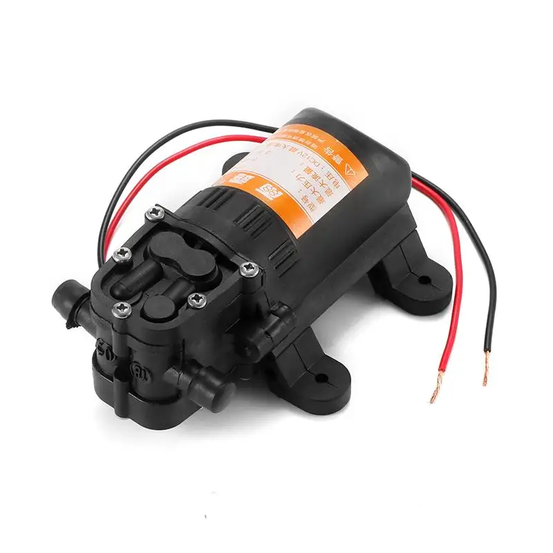 

DC12V 70PSI 3.5L/Min Agricultural Electric Water Pump Black Micro High Pressure Low Power Diaphragm Water Sprayer Car Wash 12 V