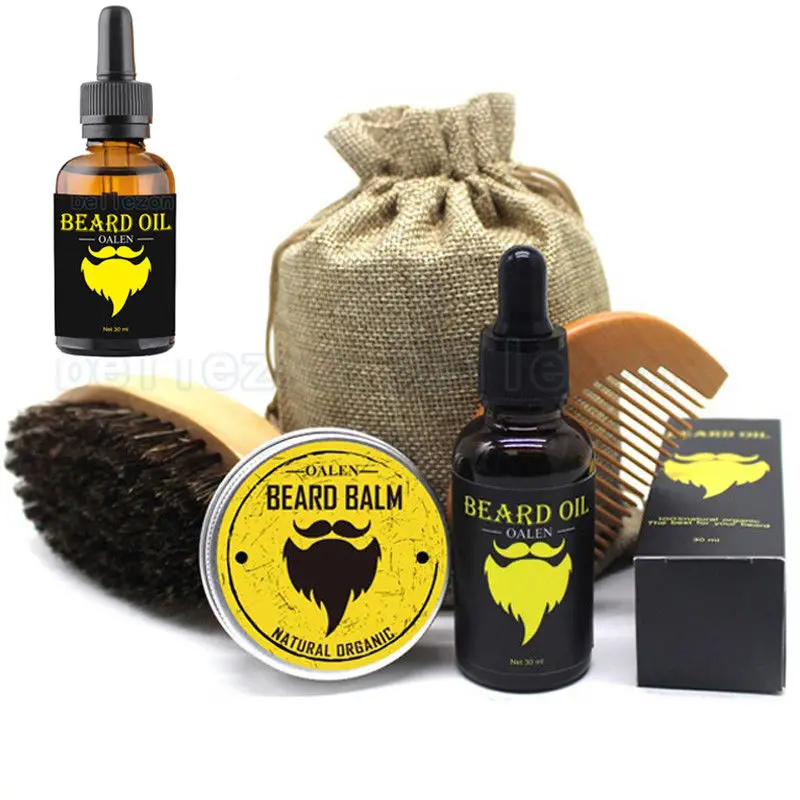 

Beard Care Kit / Balm Oil & Balm & Comb & Beard Brush & Beard bag