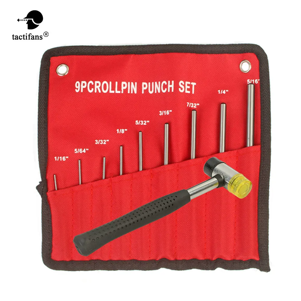 Набор инструментов для игры в пейнтбол Gunsmith Roll Pins Punch Set Bolt Catch Double-Faced Soft Rubber Mallet Hammer Tool Kit охотничьи армейские игровые аксессуары