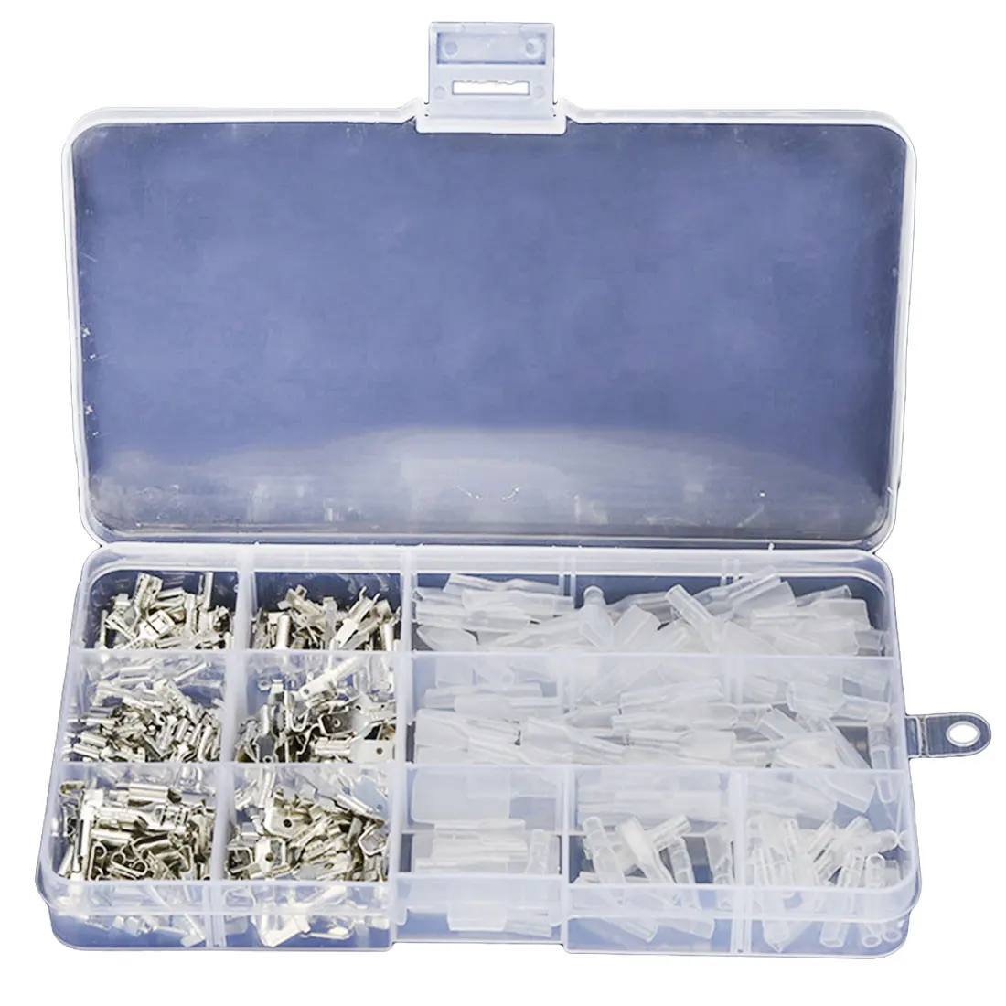 

2.8/4.8/6.3mm Insulated Electrical Wire Crimp Terminal 270pcs Spade Connector Assortment Set