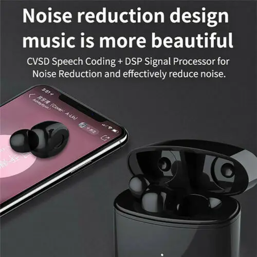Беспроводные Bluetooth 5 0 наушники гарнитура TWS водонепроницаемые IPX5 для мобильного