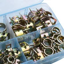 Hose-Clip Pipe-Tube Band-Clamp Assortment-Kit Metal-Fastener Fuel-Oil Water-Cpu Vacuum-Spring