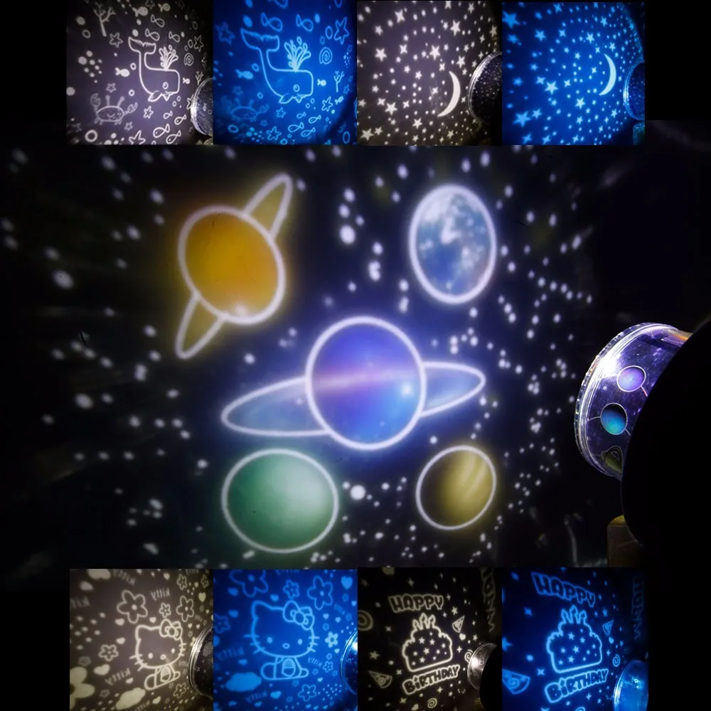 LED Night Light Starry Sky Magic Star Moon Projector Lamp Cosmos