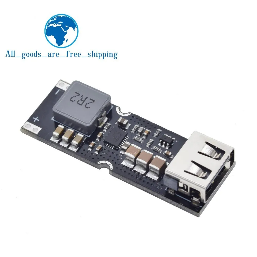 

Single Cell Lithium Battery Boost Power Module Board 3.7V 4.2V Liter 5V 9V 12V USB Mobile Phone Fast Charge QC2.0 QC3.0 TPS61088