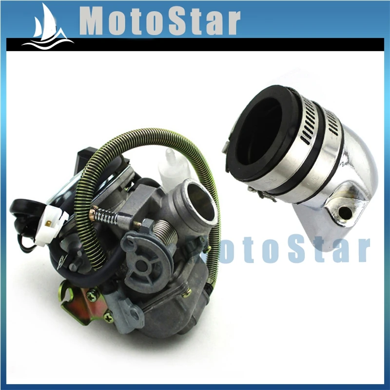 Впускная труба карбюратора PD24 для винтажной трубки Baja SC150 SC125 150cc GY6 150 BA150 AT150SS ATV DN150
