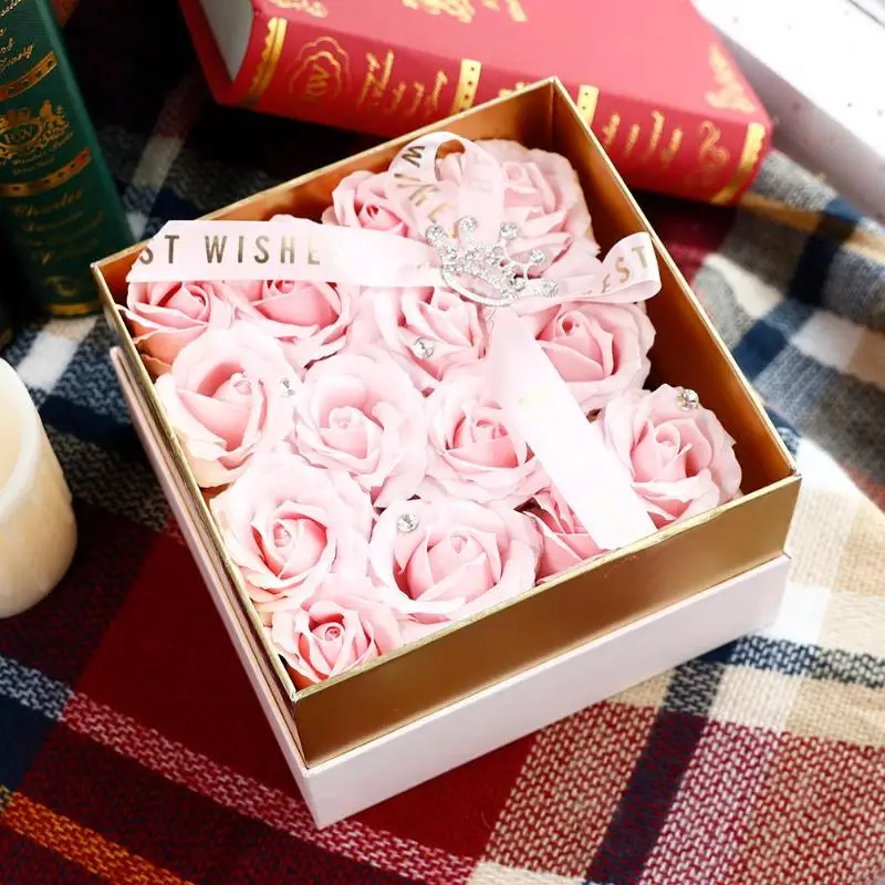 

Creative Preserved Flowers Immortal Soap Rose Flower Small Bouquet Gift Box