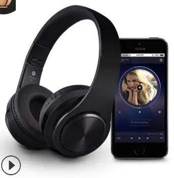 

SOONHUA Foldable Wireless Bluetooth Headset Stereo HD Headphones with Mic For iPhone HTC TF Card Noise Reduction Headset
