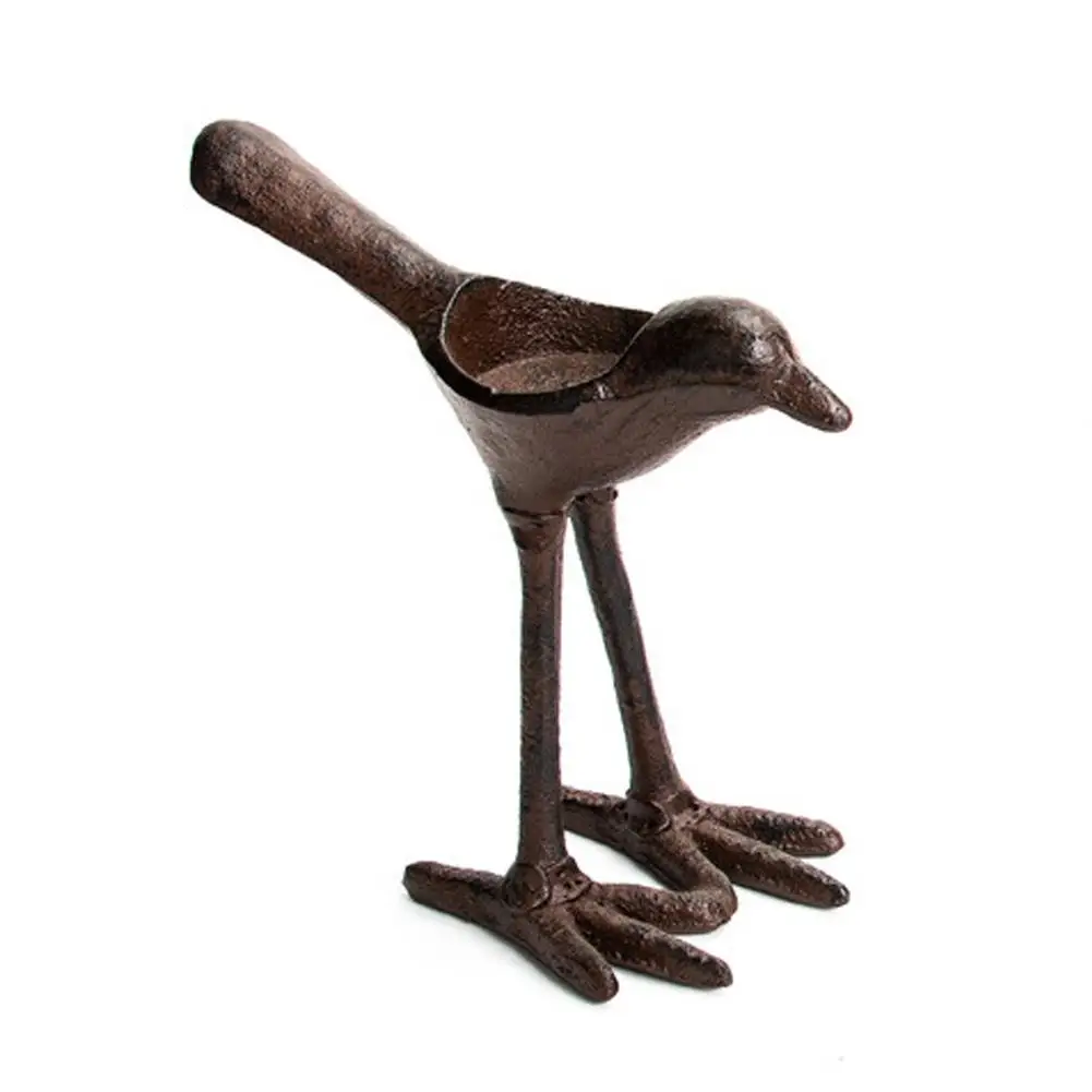

1 Pcs Retro Innovative Cast Iron Long Foot Bird Candle Holder Decoration Home Living Room Soft Decorations Bird Tealight Holders