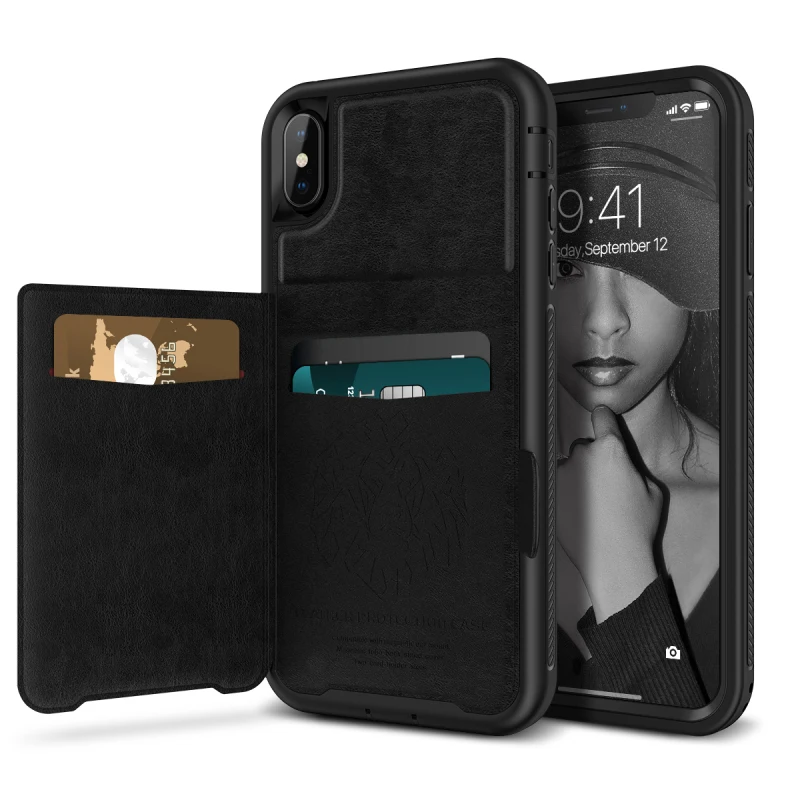

Luxury Pu Leather Flip Case For iPhone 6 7 8 Plus Case 360 Wallet Cover For Iphone X XR Xs Plus Cases Stand High Quality Hard