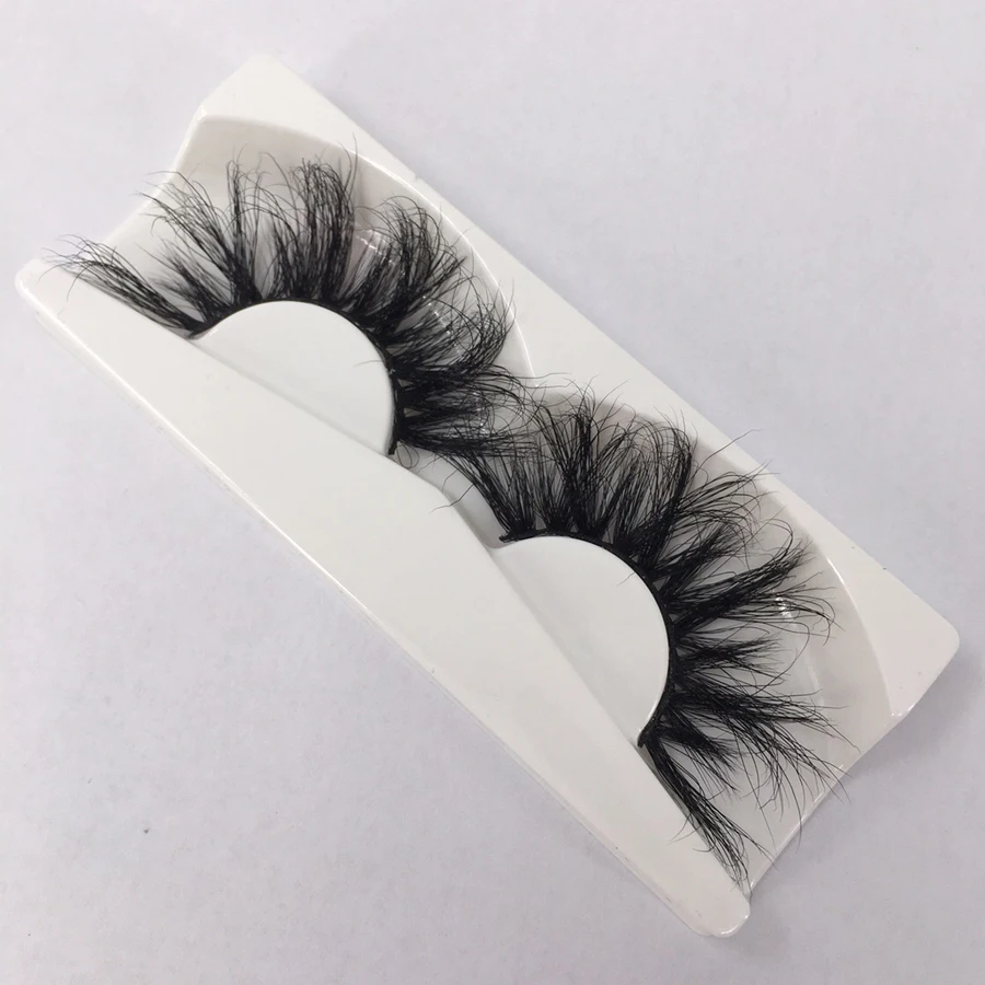 

25mm Eye Lashes Long Thick 3D Mink Eyelashes Makeup False Eyelashes Extension Natural Fake Eyelashes Reusable Volumn 25mm Lashes