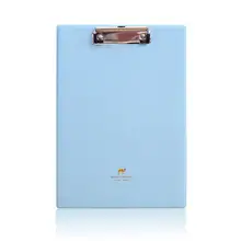Кожа A4 Foolscap конференции файл записи буфер обмена папка для документов Держатель Жесткий клипборд Pad компактный синий