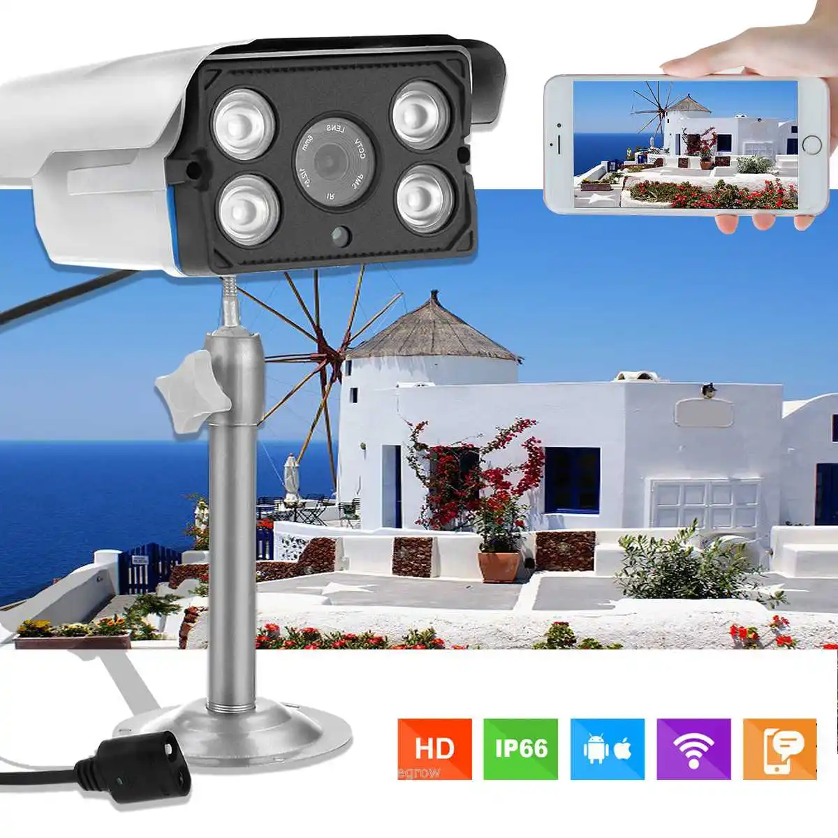 

HD 720P Waterproof Wireless Camera Outdoor IP Camera Home Security Surveillance Video System