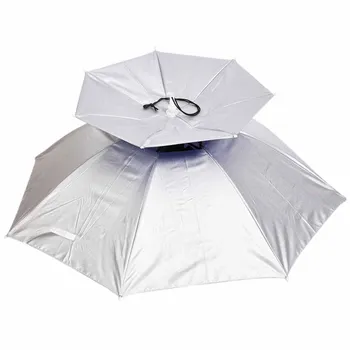 

Waterproof Anti-Uv Umbrella Hat Beach Head Tent Sun Shelter Portable 80Cm Sun Shade Outdoor Camping Fishing Hiking