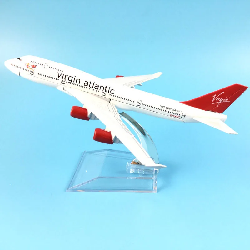 16cm Plane Model Airplane Model Virgin Atlantic Boeing 737 Aircraft Model 1:400 Diecast Metal Airplanes Plane Toy Gift