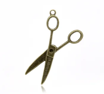 

Lovely 30 Bronze Tone Scissors Charm Pendants 41x22mm (B13777)