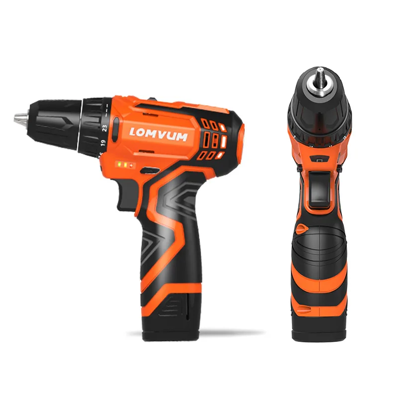 

16.8V rechargeable lithium battery*2 cordless electric screwdriver 25v charging electric drill Storage suitcase Home power tools