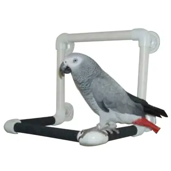 

Adeeing Large Pet Standing Bar Toy with Suction Cup for Parrot Birds Bathing