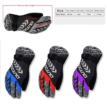 

Winter Warm Sports Gym Ski Gloves Windproof Cold Plus Velvet Thicke Gloves Outdoor Sports Riding Motorcycle Gloves