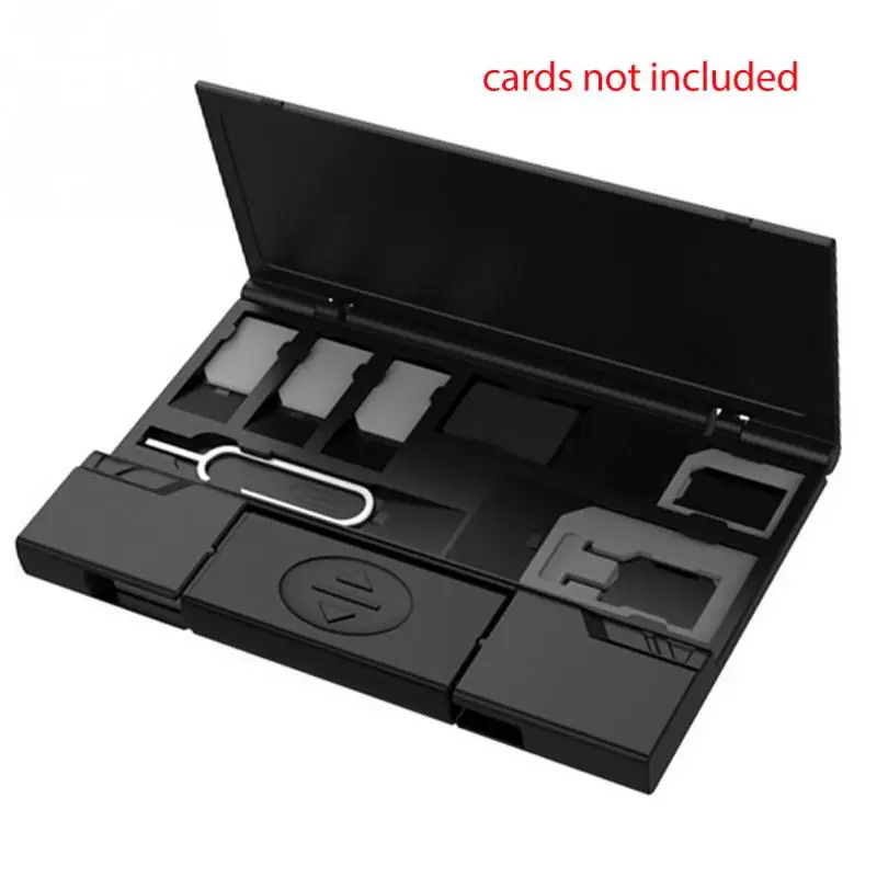 Multifunctional Cellphone SIM Card Holder Box Micro Sim Nano Cards Storage Case Lightweight