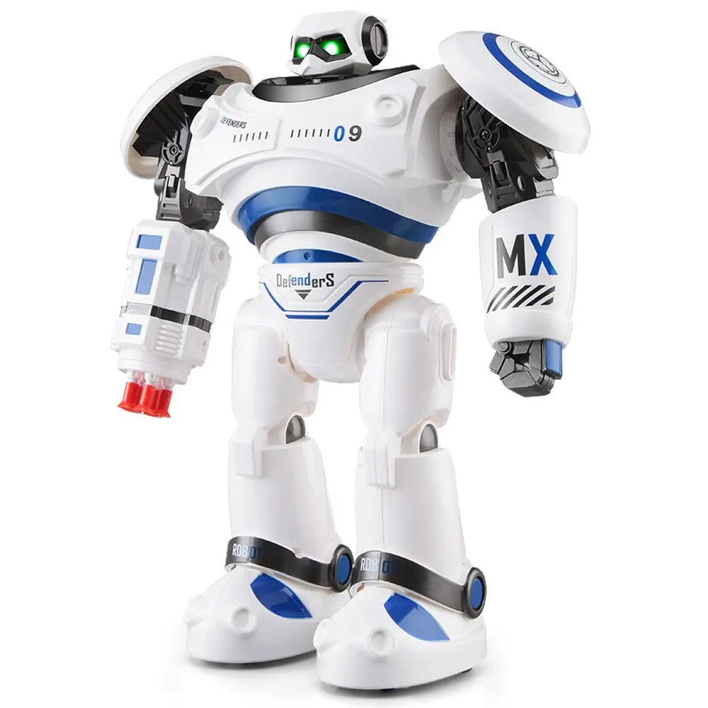 Tasa de descuento EBOYU-Robot de Control remoto 1701B para niños, limas de policía programable, defensor de combate, Control remoto inteligente, juguete znKekRw9