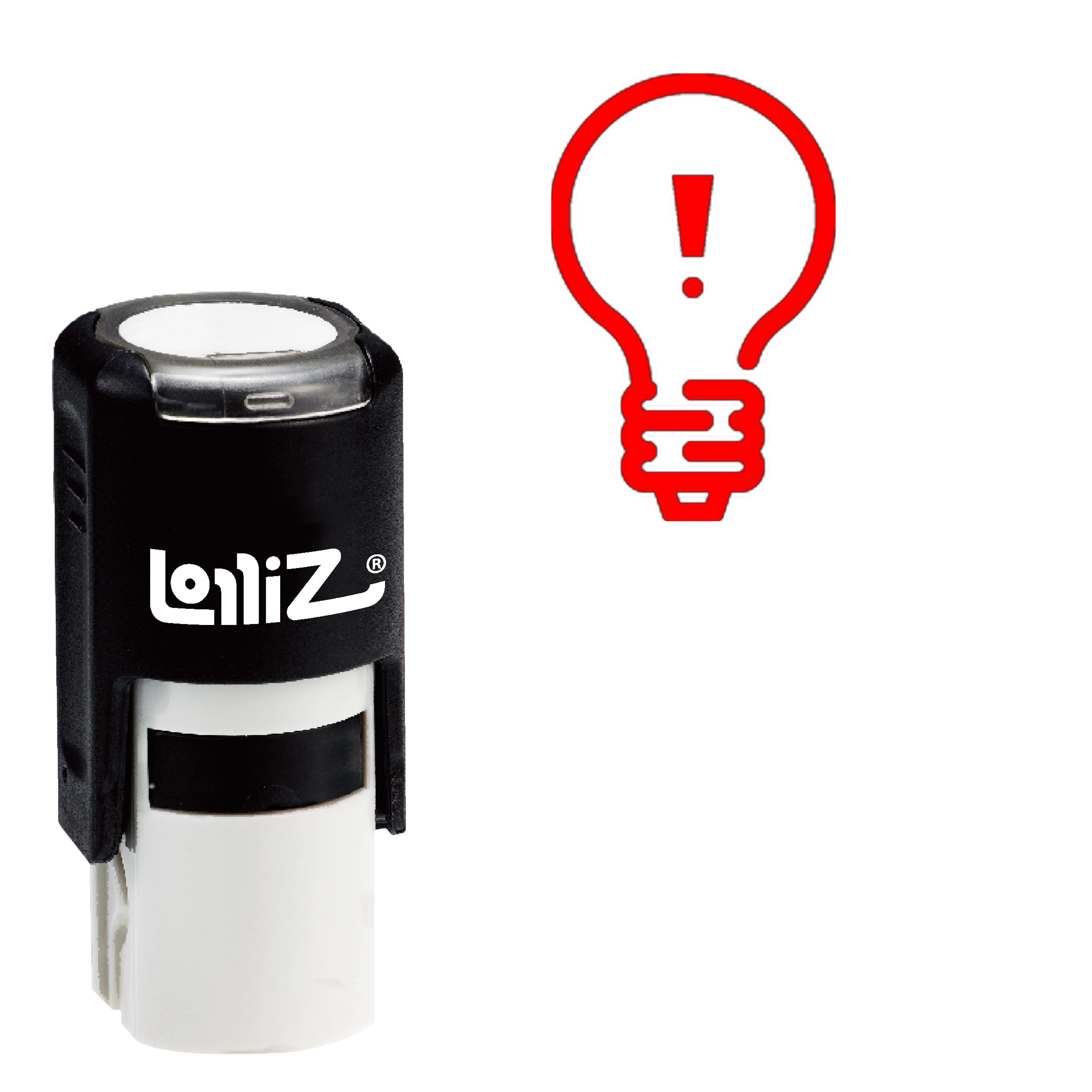 LolliZ Bulb Self-Inking Rubber Stamp - Modern Symbol Series | Дом и сад