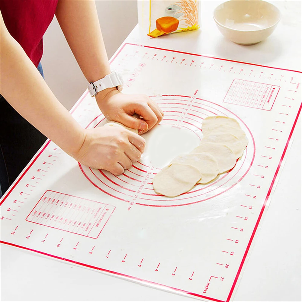 Силиконовый коврик для выпечки без наклеек для замеса теста, подушечки для приготовления теста для пиццы, клецки, тесто для выпечки, рулонные формы для выпечки, прокладки, инструменты для приготовления пищи