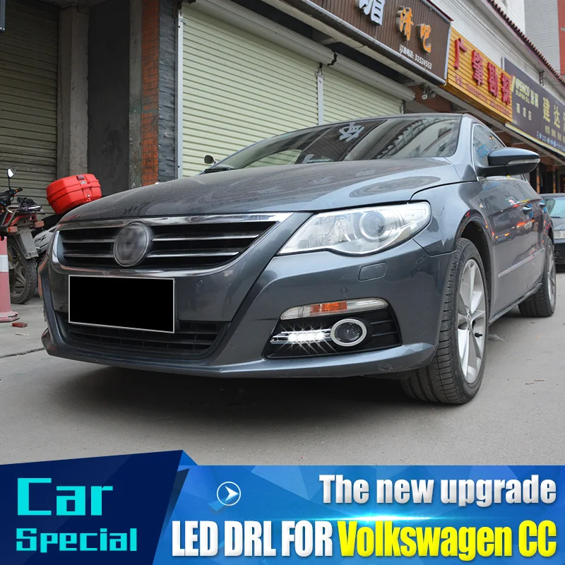 

2PCs/set Car styling LED DRL Daylight Daytime Running light For Volkswagen CC 2009 2010 2011 2012 2013