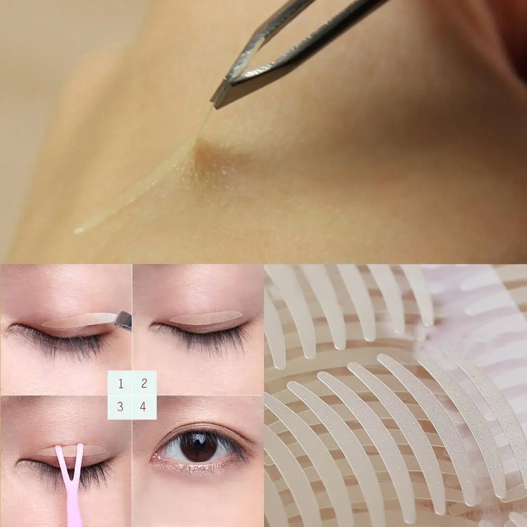 Super Stealth beige non-reflective single eyelid saver double sticker Tape Sticker Invisible Paste Transparent | Красота и здоровье