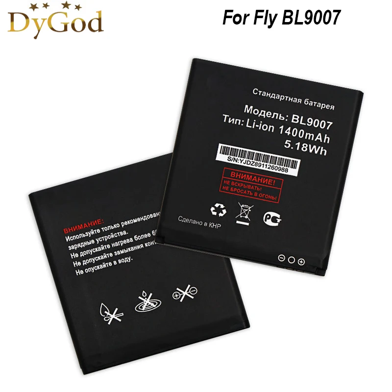 Запасной аккумулятор DyGod 1400 мА · ч для Fly BL9007 высококачественный мобильный