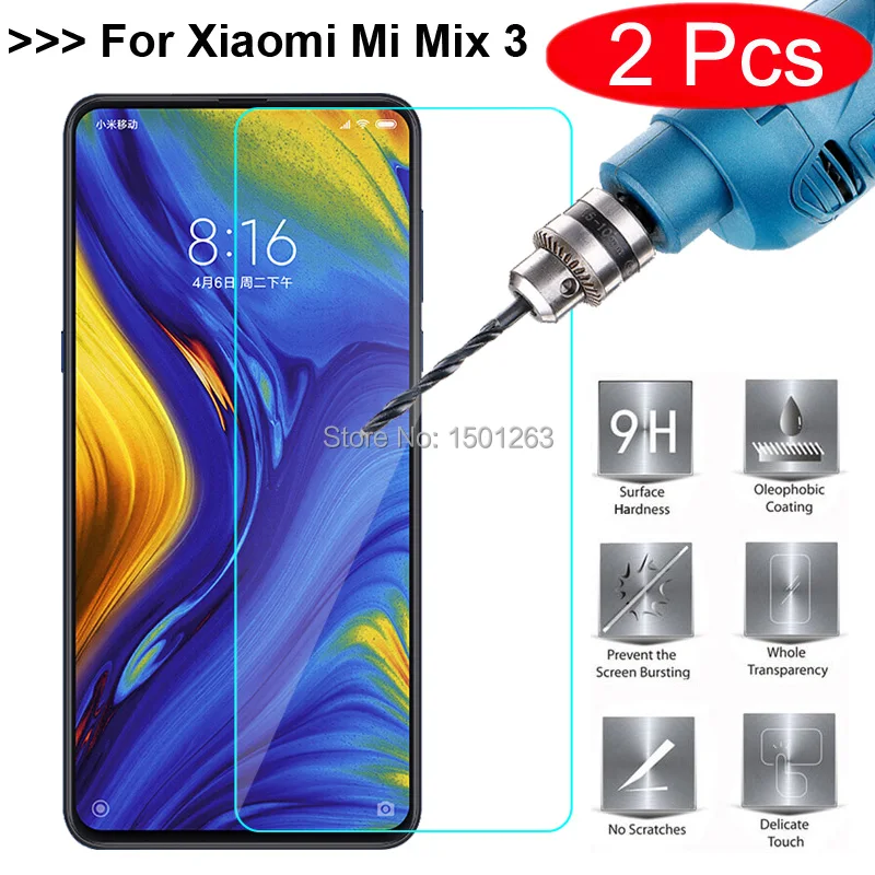 2 шт. закаленное Стекло для Xiaomi mi x 3 6 39 &quotЭкран протектор x3 чехол из закаленного