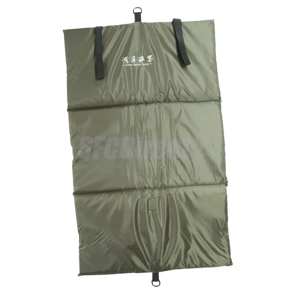 Carp Fishing Unhooking Mat Foldable Padded Landing Mat with Fold Over