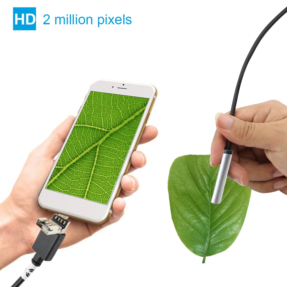 

3-in-1 USB2.0 Micro USB Type-C Endoscope Inspection Borescope Camera HD 5.5mm for Android MacBook Windows PC