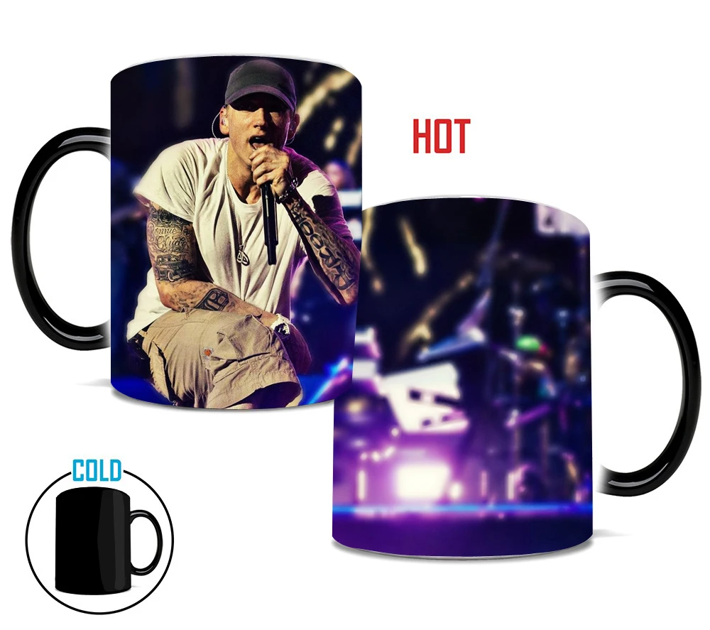 Волшебная керамическая кружка Eminem для чая молока и кофе горячая холодная