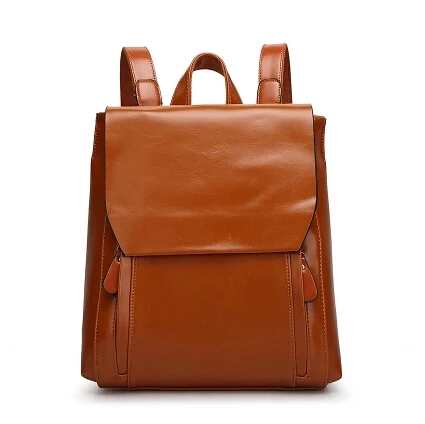 

The new 2019 women leather backpack female leather bags student school bag tide institute wind travel bag patent leather bag