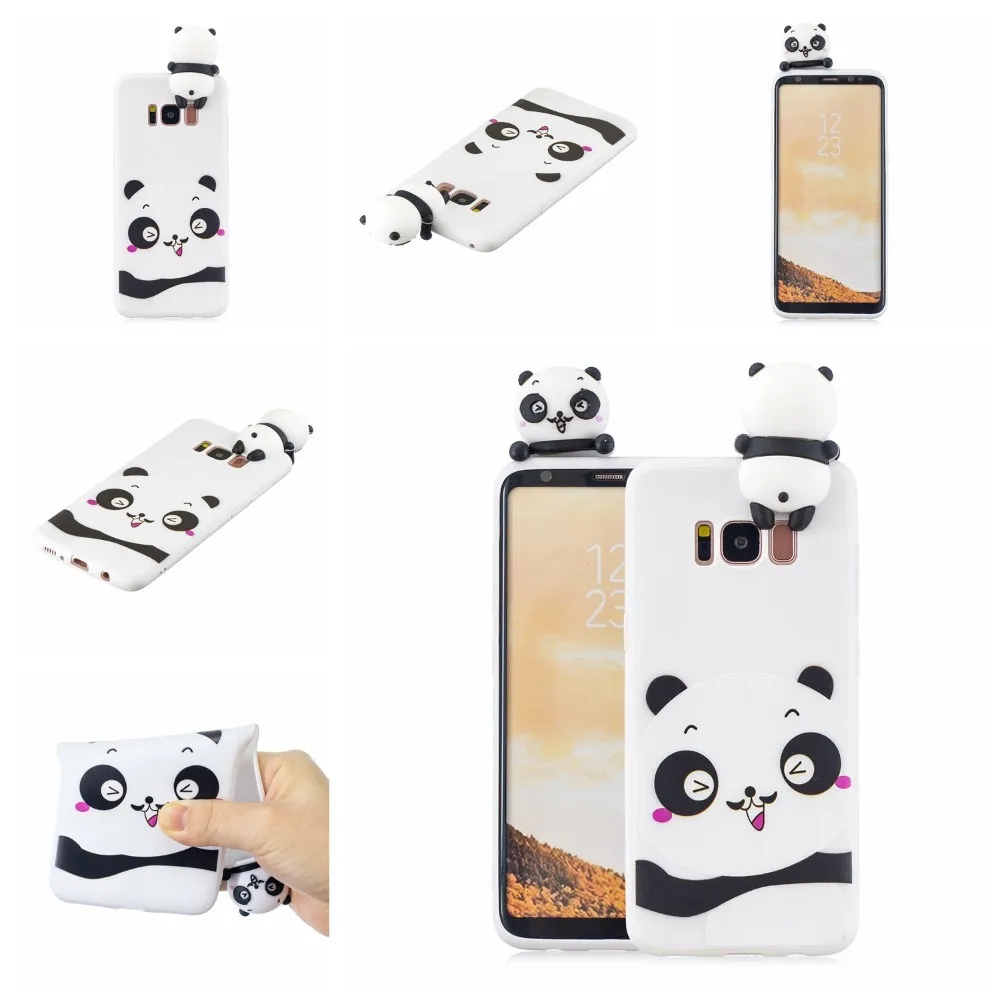 3D Diy Cartoon Animal Phone Case For Samsung Galaxy J3 J4 J5 J6 J7 A3 A5 A6 A7 A8 A9 S7 Edge S8 S9 Plus 2017 2018 Note8/9 Cover