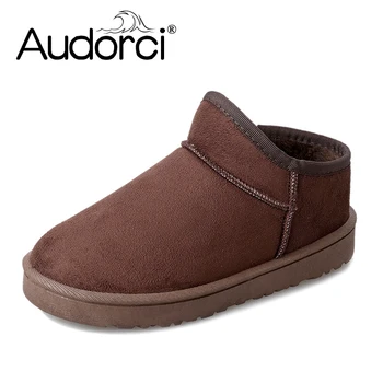 

Audorci 2018 Winter 6 Colors Women Snow Boots Woman Outdoor Keep Warm Ankle Boot Female Fashion Casual Shoes Size 36-40 With Fur