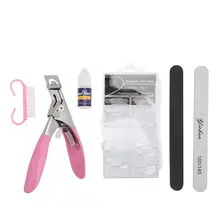 Наклейки для ногтей DIY Набор Маникюрный клей резак кисть пилочка для ногтей набор инструментов для украшения ногтей