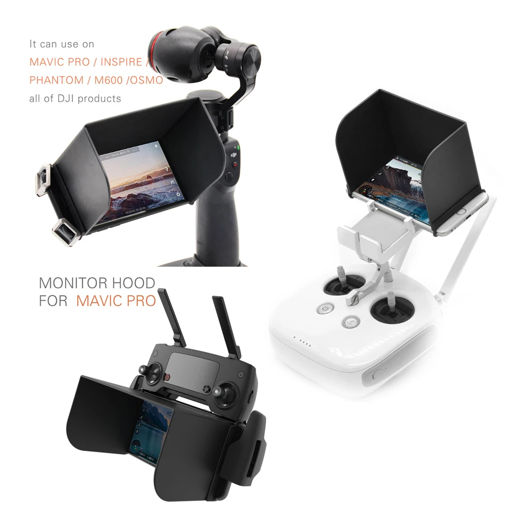 PGYTECH Mavic 2 Pro Air Controller крышка для монитора Солнцезащитная DJI Pro/Spark SunHood Phantom 4 Pro/4/3 Inspire