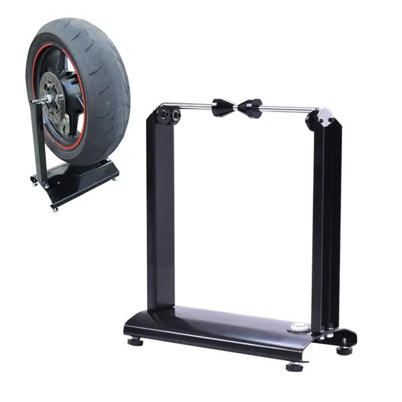 

1pc Portable Motorcycle Bike Rim Tire Wheel Balancer Balancing Spin Static Truing Stand