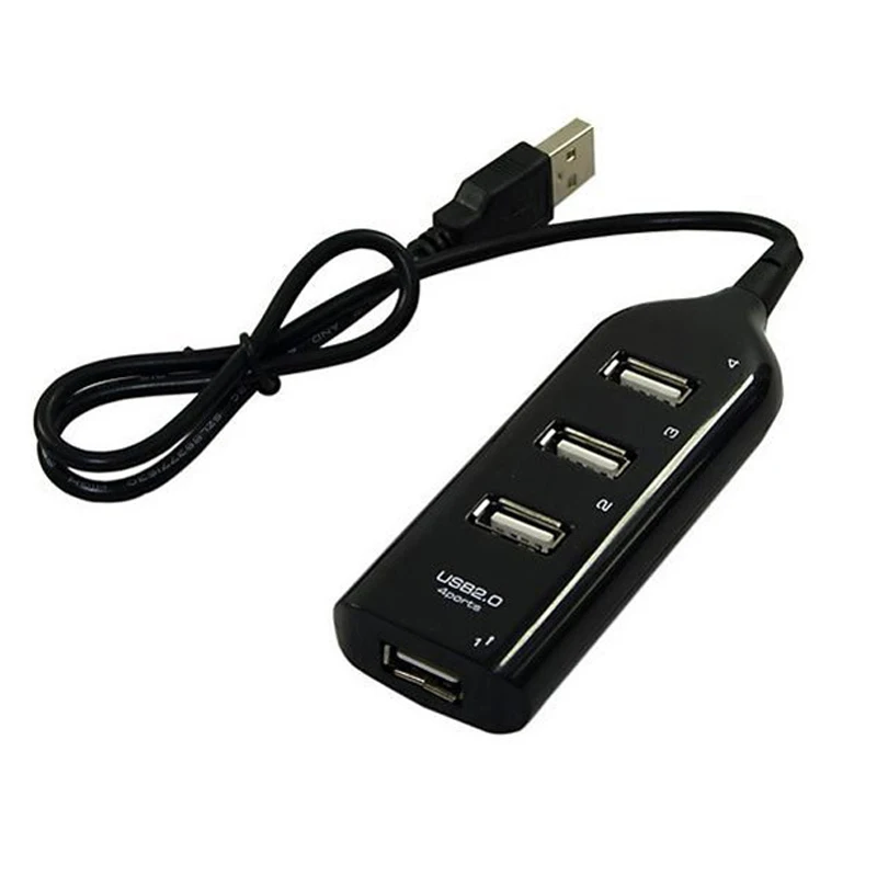 USB2.0 интерфейс высокой Скорость 4 Порты и разъёмы Multi HUB разветвитель разъем расширения настольных ПК ноутбук адаптер конвертер данных Зарядное устройство кабель