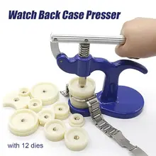 1 шт. задняя крышка часов открывашка-пресс Кристалл Стекло более близкое крепление ремонтные наборы чехол для часов винт пресс er Часовщик инструмент с 12 штампов