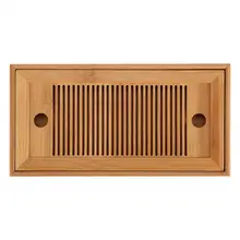 Бамбуковая подставка для чайного сервиза кунг-фу Чайные Аксессуары поднос стол с Сушилка 25X14X3,5 см китайский чайный набор для подачи на стол