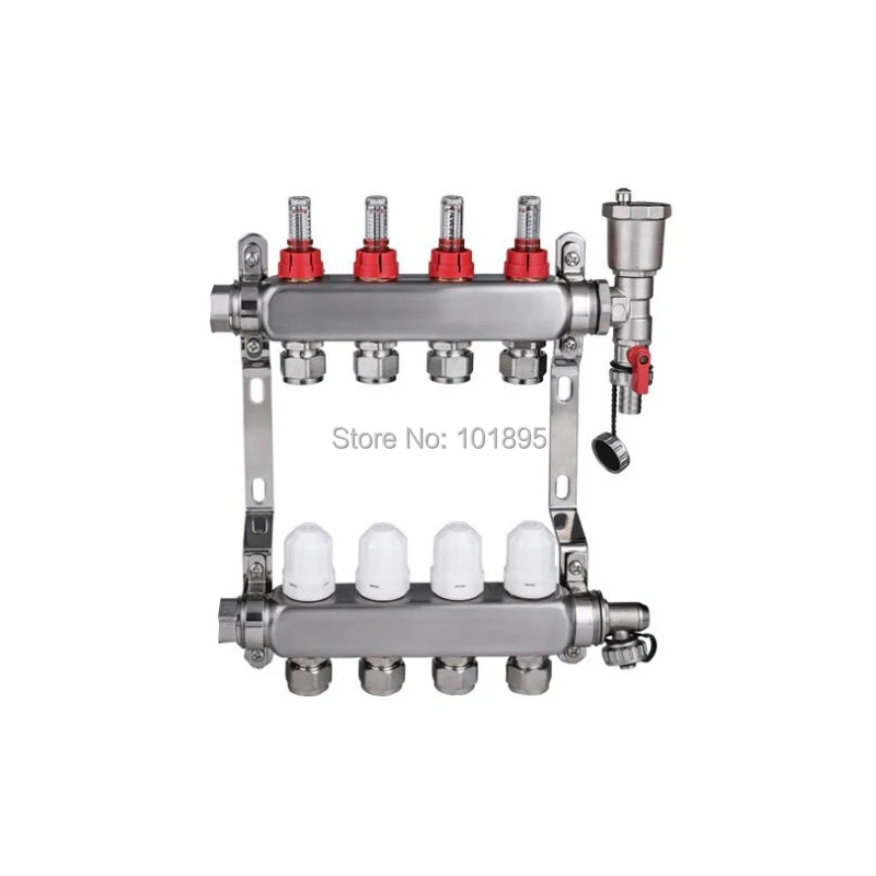 304 Stainless Steel 2 7 Wayout DN25 of Floor Heating Water Separator