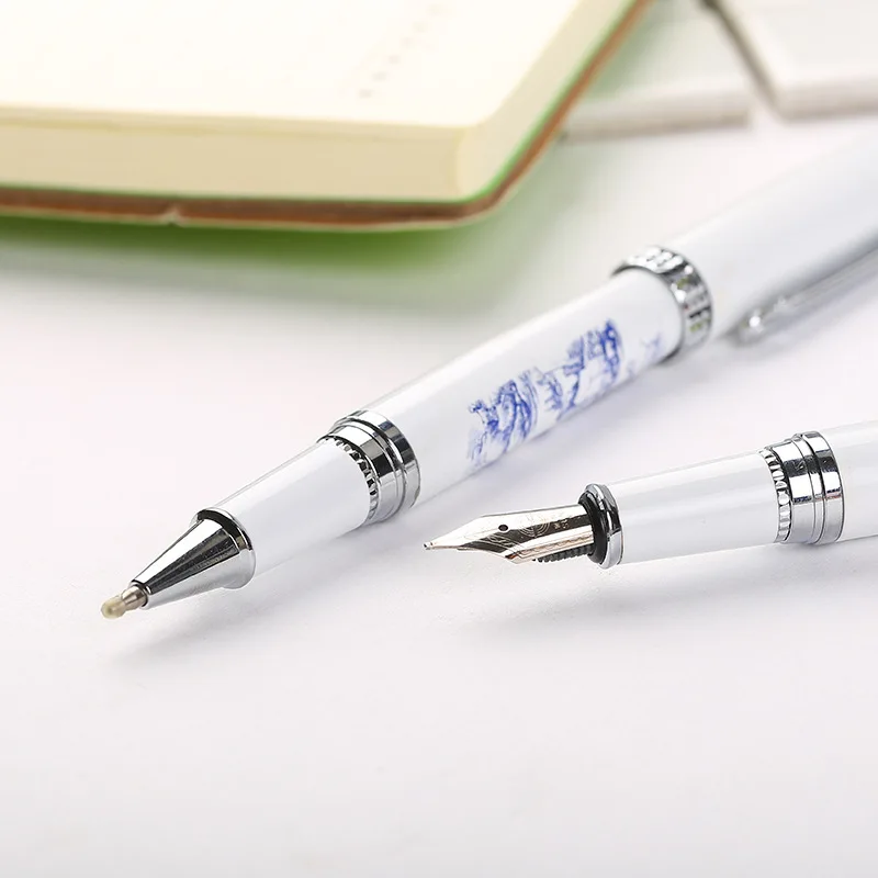 

chinese Porcelain Signature fountain ink Pen Characteristic Handicraft Go Abroad Gift Can Customized Logo