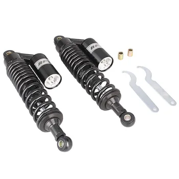 

For Honda Suzuki Yamaha Kawasaki Street bikes Scooters Moped Quad Universal 340mm Air Shock Absorbers Black