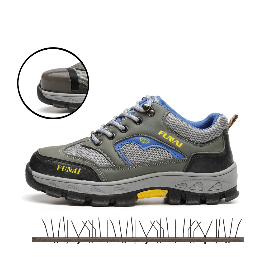 

Men's Work Safety Shoes Steel Toe Mans Footwear Hiking Military Army Combat Rubber Rigger Boots Indestructible Shoes Sneakers