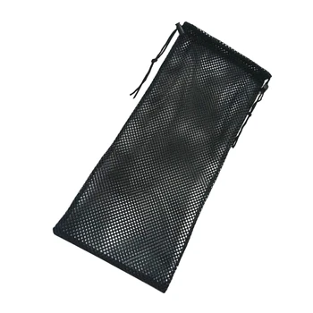 

1pc Breathable Permeable Black Secure Ankle Flippers Mesh Bag Tote Bag Bundle Pocket for Bodyboarding Training Diving Snorkeling